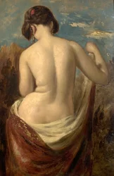 Estudio de una figura semidesnuda
